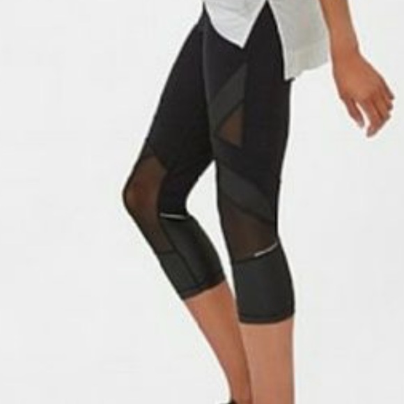 Sweaty Betty Power Wetlook Mesh Crop Leggings Black Size Small - Picture 3 of 9